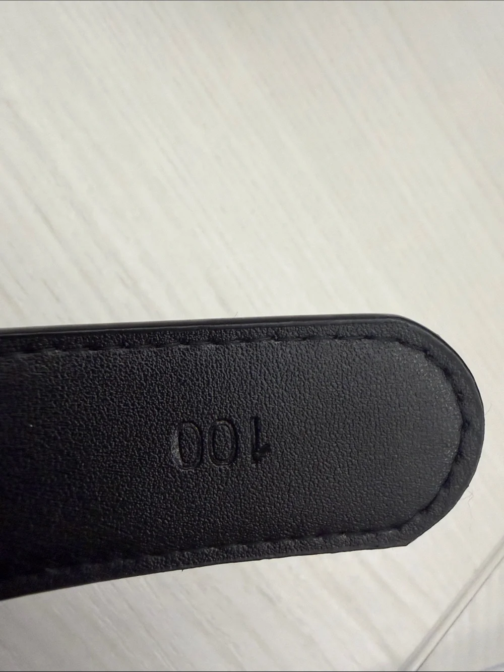 Gucci Black Leather Belt with Gold Buckle